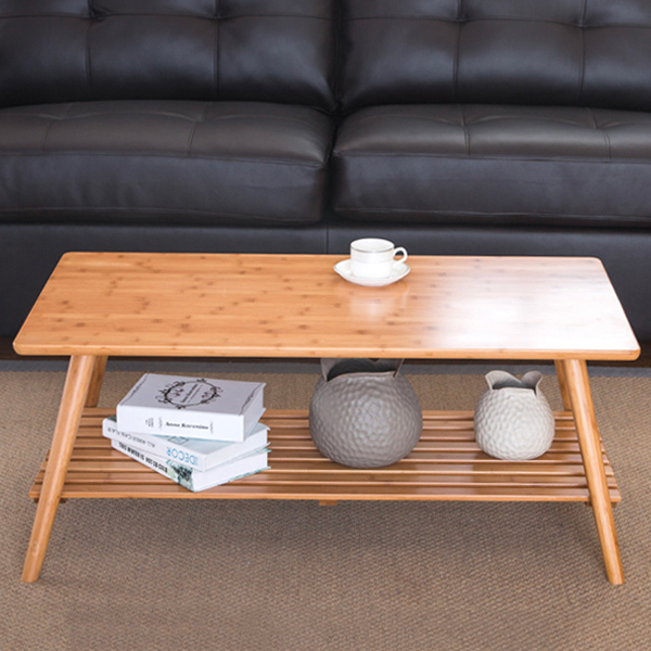 Finishing Living room Bamboo Furniture Rectangle Coffee Center Table